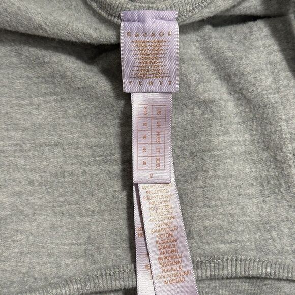 Savage X Fenty Women Wide Leg Knit Jumpsuit Sleeveless 8/10 Gray Lounge Relaxed - Picture 10 of 16